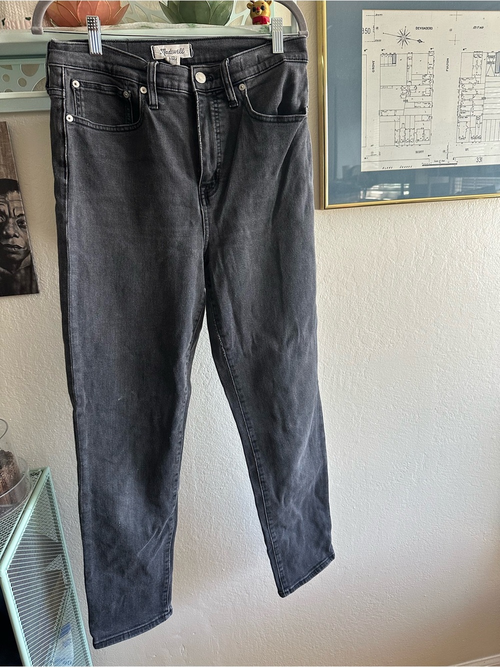 Madewell Women's Black Straight-Leg Jeans
